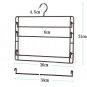 COLOR BRONZE Metal 4-Tier Swing-Arm Pants Hangers Towel Holder Removable Rack