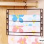 COLOR WHITE Metal 4-Tier Swing-Arm Pants Hangers Towel Holder Removable Rack
