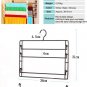 COLOR BLACK Metal 4-Tier Swing-Arm Pants Hangers Towel Holder Removable Rack