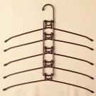 COLOR BRONZE Anti-Slip Multi-Layer 5 Hanger Shirt Holder Jacket Rack