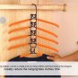 COLOR BLACK Kids-Hanger Five Layers Anti-Slip Shirt Holder Coat Rack