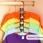 COLOR BRONZE Kids-Hanger Five Layers Anti-Slip Shirt Holder Coat Rack