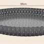2PCS/SET Carbon Steel Round Hole Bake Rounded Tart Pie Pizza Circular Pan