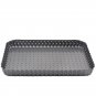 2PCS/SET Carbon Steel Round Hole Bake Square Tart Pie Pizza Rectangular Pan