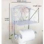 WHITE Classical Toilet Roll Paper Holder Bathroom Wall Mount Mobile Phone Rack