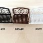 WHITE Classical Toilet Roll Paper Holder Bathroom Wall Mount Mobile Phone Rack