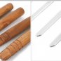 Barbecue Stainless Steel Roast Pin Skewer U-Shaped Wooden Handle Picnic 7PCS/Set