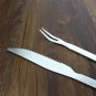 2 PCS/Set Long Handle Stainless steel Knife Fork Barbecue Roast Picnic Meat Lamb