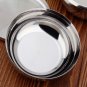 8.6x4.5CM Food School Bowl Silver Stainless Steel + Lid Rice Soup Round Basin Best Quality
