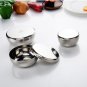 12x5CM Food School Bowl Silver Stainless Steel + Lid Rice Soup Round Basin Best Quality
