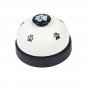 Blue Pet Food Toy Training Meal Call Dog Puppy Trainer Cat Footprints Ring The Bell