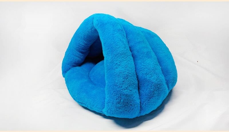 Blue 45x35CM Portable Pet Sleeping Bag Cat Dog Kennel Puppy Nest Small Triangle litter House