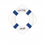 Blue 50CM Welcome Aboard Lifebuoy Wall Hanging Wheel Sea Fish Restaurant Home Decoration