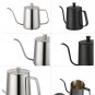 Black 2pcs/set Coffee Teapot 304 Stainless Steel Fine Long Mouth Small Spout