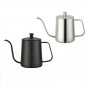 Black 2pcs/set Coffee Teapot 304 Stainless Steel Fine Long Mouth Small Spout