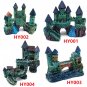 HY002 Aquarium Decoration Gift Fish Tank Decor Resin Ornament Bridge Castle