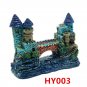 HY003 Aquarium Decoration Gift Fish Tank Decor Resin Ornament Bridge Castle