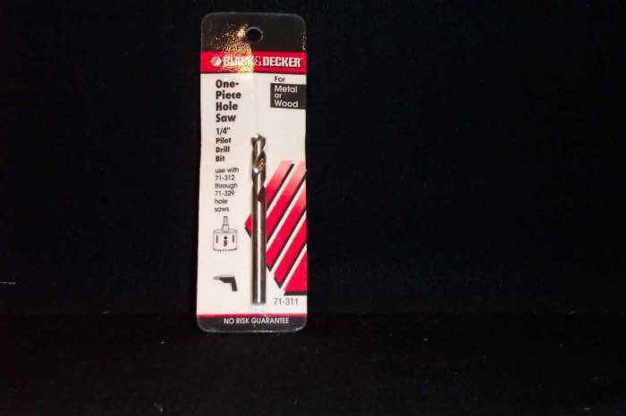 HS-71-311 Black & Decker " Pilot Drill Bit for Holesaws
