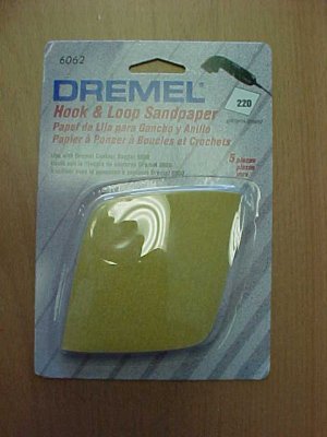 TL-D6062 5pk. Dremel Hook & Loop Sandpaper, 220 Grit