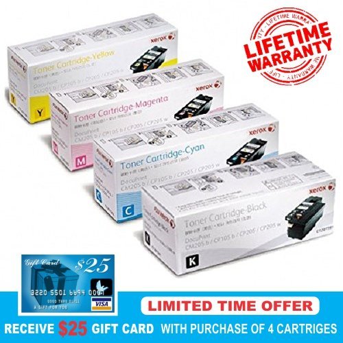 Xerox Replacement HP 125A CB540A, CB541A, CB542A, CB543A, SET LJ P1515n, CP1518ni, CP1215, CM1312