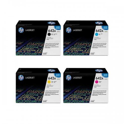Genuine HP 642A CB400A, CB401A, CB402A, CB403A, TONER SET LJ CP4005