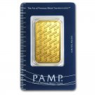 1 oz Gold Bar - Pamp Suisse New Design (In Assay)