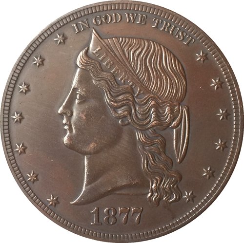 1 Pcs 1877 United States $1 Dollar coins COPY