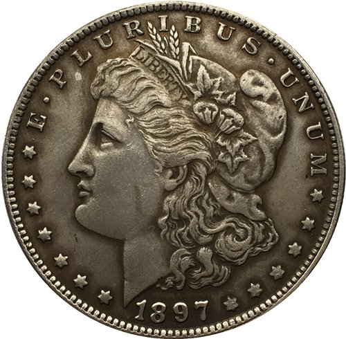 1 Pcs 1897-S USA Morgan Dollar coins COPY