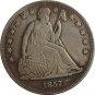 1 Pcs 1857 Seated Liberty Dollar COINS COPY
