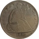 1 Pcs 1851 Seated Liberty Dollar COINS COPY