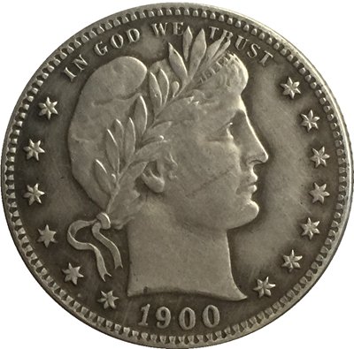 1 Pcs 1900-O QUARTER DOLLARS BARBER COINS COPY