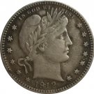 1 Pcs 1912 QUARTER DOLLARS BARBER COINS COPY