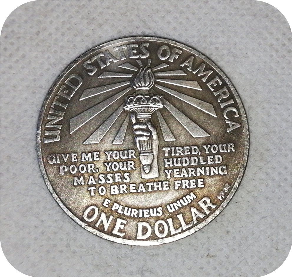 value united states liberty coin ellis island 1986