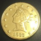 1885 United States Liberty Head (Motto on Reverse) $10 Gold Copy Coin