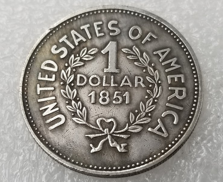 US Coin 1851 Indian Head One Dollar Copy Coin