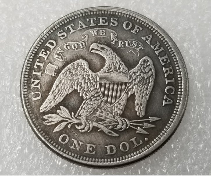 US Coin 1871 Seated Liberty One Dollar Copy Coin