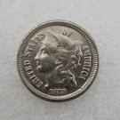 1 Pcs US 1879 Three Cent Nickel Copy Coin
