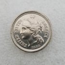 1 Pcs US 1882 Three Cent Nickel Copy Coin