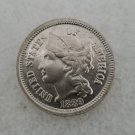 1 Pcs US 1889 Three Cent Nickel Copy Coin