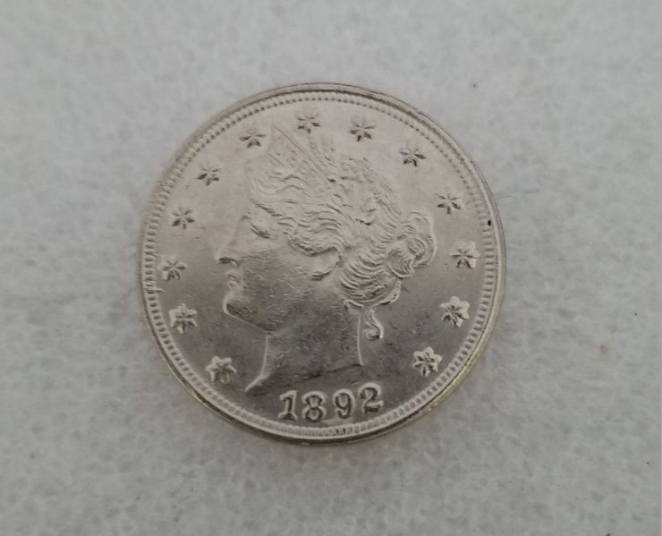 1 Pcs US 1892 Liberty Head Five Cents Copy Coin