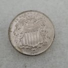 1 Pcs US 1872 Shield Five Cents Nickel Copy Coin
