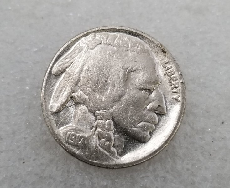 1 Pcs US 1917-S Indian Head Buffalo Five Cents Nickel Copy Coin
