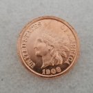 1 Pcs US 1908 Indian Head One Cents Copper Copy Coin
