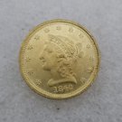 1 Pcs US 1840 Braided Hair $2.5 Dollar Copy Coin