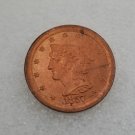 1 Pcs US 1857 Braided Hair Half Cent Copper Copy Coin