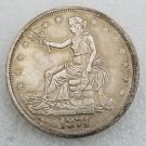 1 Pcs US 1874-S Seated Liberty Trade Dollar Copy Coin