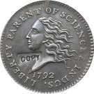 1 Pcs 1792 liberty parent of science & Industry dimse copy coin for collection 1 Pcs 1792 liberty parent of science & Industry dimse copy coin for collection