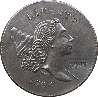 1 Pcs 1794 liberty head one cents copy coin  for collection