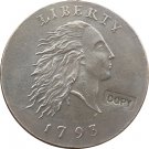 1 Pcs 1793 chain large one cents copy coin  for collection