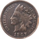 1 Pcs 1907 Indian head one cents copy coin for collection 1 Pcs 1907 Indian head one cents copy coin for collection